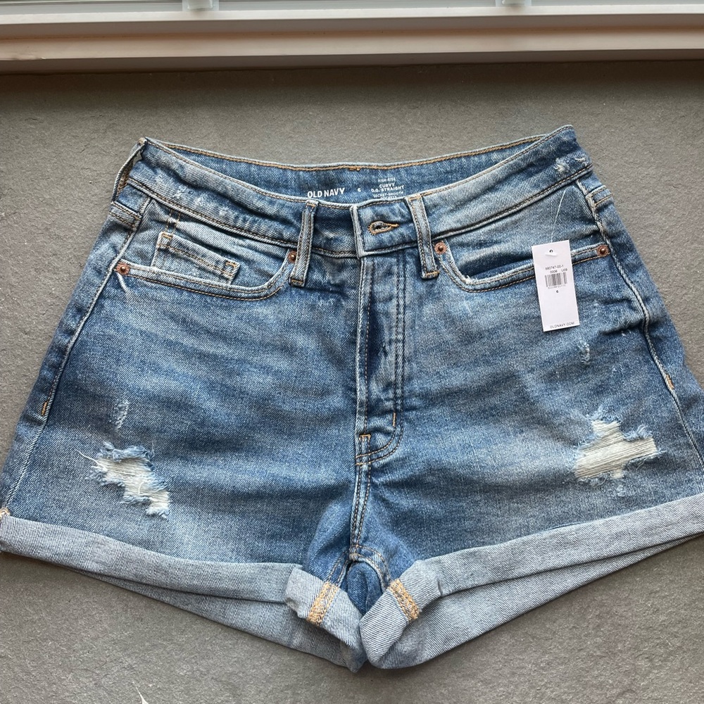 Old Navy Curvy OG Straight Jean Shorts